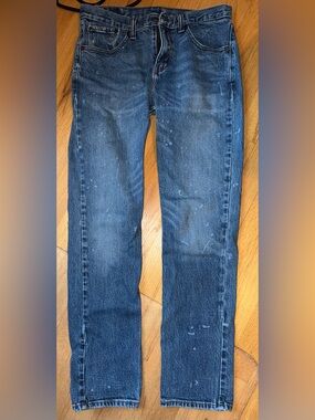 Women’s Blue Straight-Leg Jeans